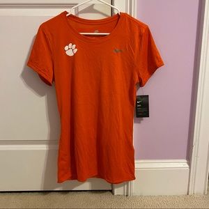 NEW WITH TAGS - NIKE Clemson DriFit Short Sleeve Shirt